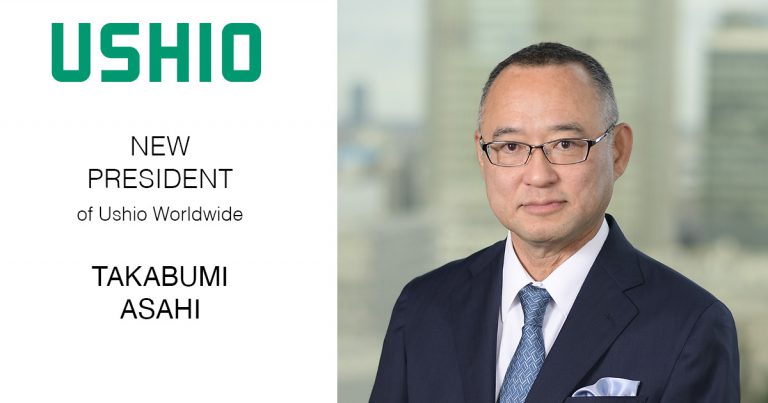 Ushio Worldwide welcomes the new President, Mr. Takabumi Asahi